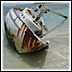 Image of sunken vessel and diver.