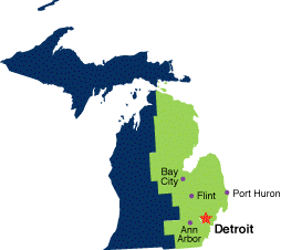 Map of Michigan