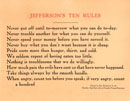 Thomas Jefferson's Ten Rules