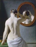 Image: Christoffer Wilhelm Eckersberg, Woman in Front of a Mirror, 1841, oil on canvas, 33.5 x 26 cm (13 3/16 x 10 1/4), The Hirschsprung Collection, Copenhagen
