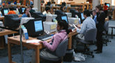 Students studying at the National Library of Medicine