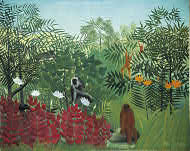 image: Henri Rousseau, Tropical Forest with Monkeys, 1910