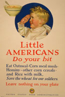 Little American's, do your bit, eat oatmeal...