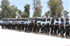  Kirkuk Provincial Police Academy cadets perform a riot control demonstration exercise during their graduation ceremony, May 15, 2008.  