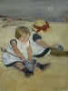 image of Children Playing on the Beach