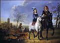 image of Lady and Gentleman on Horseback