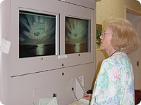 Picture of nurse looking at X-Rays