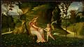 image of Venus and Cupid in a Landscape