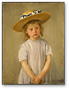 IMAGE: Mary Cassatt, Child in a Straw Hat, c. 1886, Collection of Mr. and Mrs. Paul Mellon, 1983.1.17
