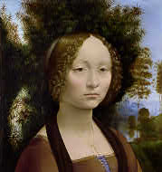 Leonardo da Vinci, Ginevra de' Benci, c. 1474