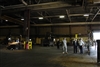 Defense Secretary Robert M. Gates tours the fluidized bed building at Red River Army Depot with Army Col. Douglas Evans, left, the depot commander, and Danny Martin, right, Rubber Products Division Chief, during a visit to the facility in Texarkana, Texas, May 2, 2008.  