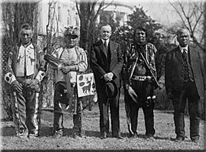 Osage Indians with President Coolidge