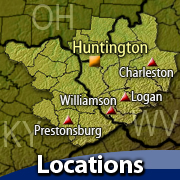 Service Area - includes map of western West Virginia, southern Ohio, and eastern Kentucky.