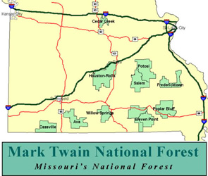 Map: Mark Twain NF.