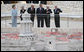 President George W. Bush and Laura Bush are shown a large model of the city of Jerusalem, Thursday, May 15, 2008 at The Israel Museum in Jerusalem, prior attending a reception and dinner at the museum. President and Mrs. Bush are joined by Prime Minister Ehud Olmert and his wife, Aliza Olmert, left, and Israeli President Shimon Peres, right. White House photo by Joyce N. Boghosian