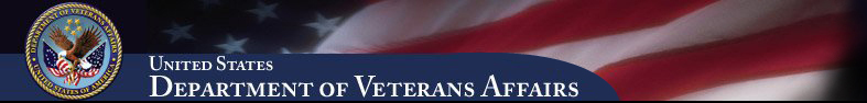 Veterans Affairs banner with U.S. Flag