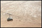 A gondola rises from the Judean Desert Thursday, May 15, 2008, at the Masada National Park in Masada, Israel. White House photo by Joyce N. Boghosian