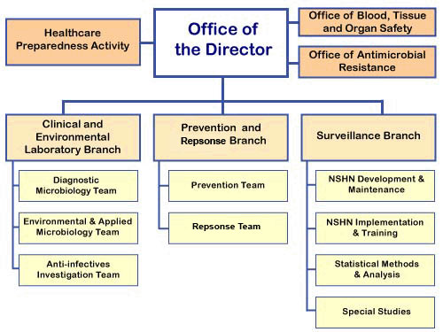 DHQP organizational chart
