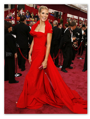 Diet Coke's program spokesperson Heidi Klum at the Oscars in February 2008