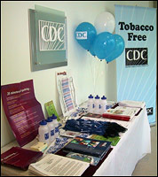 photo of a tobacco-free campus promotion