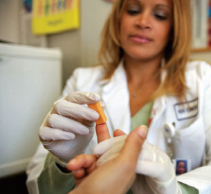 Finger Prick HIV Test