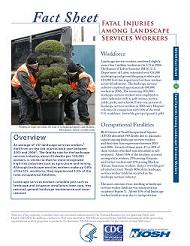 Cover of 2008-144 Fact Sheet — Fatal Injuries among Landscape Services Workers