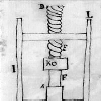 Thomas Jefferson's drawing of a macaroni machine.