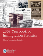 Cover of the 2007 Yearbook of Immigration Statistics