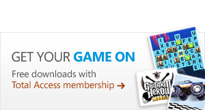 Get your game on - Free downloads with Total Access membership
