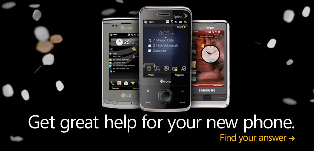 Get great help for your new phone. Find your answer.