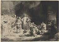image of Christ Preaching (The Hundred Guilder Print)