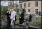 Monday, Feb. 21, 2005, Laura Bush tours the Erasmus Museum located in the Brussels’ home of the late Desiderius Erasmus, author of “Moriae Encomium.” White House photo by Susan Sterner