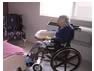woman in wheelchair. 
