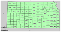 Mapa de condados declarados del emergencias 3282