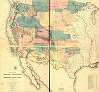 Map of the Territory of the United States from the Mississippi to the Pacific Ocean.  G. K. Warren 
