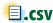 Icon Representing comma-separated values files