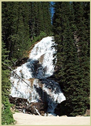 Skalkaho Falls located south of Hamilton, MT