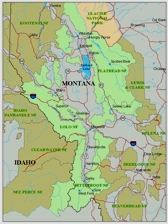 [Image] Map of the Western Montana Planning Zone's Three Forests - Bitterroot, Flathead, Lolo
