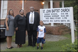 Smith family at Saint John's Church