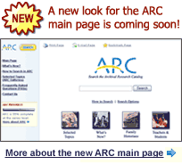 A New Look for the ARC Main Page is Coming Soon! Read more about the new ARC main page.