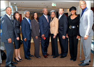Photo: African-American leaders and celebrities who attended the meeting