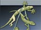 Illustration of a gecko hanging off a ledge holding nine more geckos.