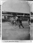Bicycle race. The start