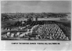 Camp of the Duryea's Zouaves, Federal Hill, Baltimore, Md.