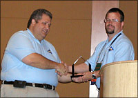 Image of HAZUS Award being given