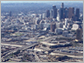 Aerial photo of Rte 10 & 5 interchange, Los Angeles, CA.