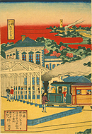 View of Ueno-Nakasendo Railway from Ueno Station (Panel 1)