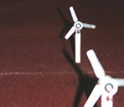 Photo of the wind turbine detail during the calibration process.