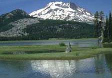Photograph - South Sister from Sparks Lake