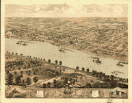 Bird's eyw view of Jefferson City